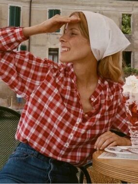 Doen Holde Top in Alsace Plaid
